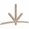 Ekena Millwork Alberta Smooth Timber Gable Bracket, Douglas Fir, 96"W x 48"H x 3 1/2"D x 3 1/2"F, 12/12 Pitch GBW096X48X0404ALB00SDF - alternate 3